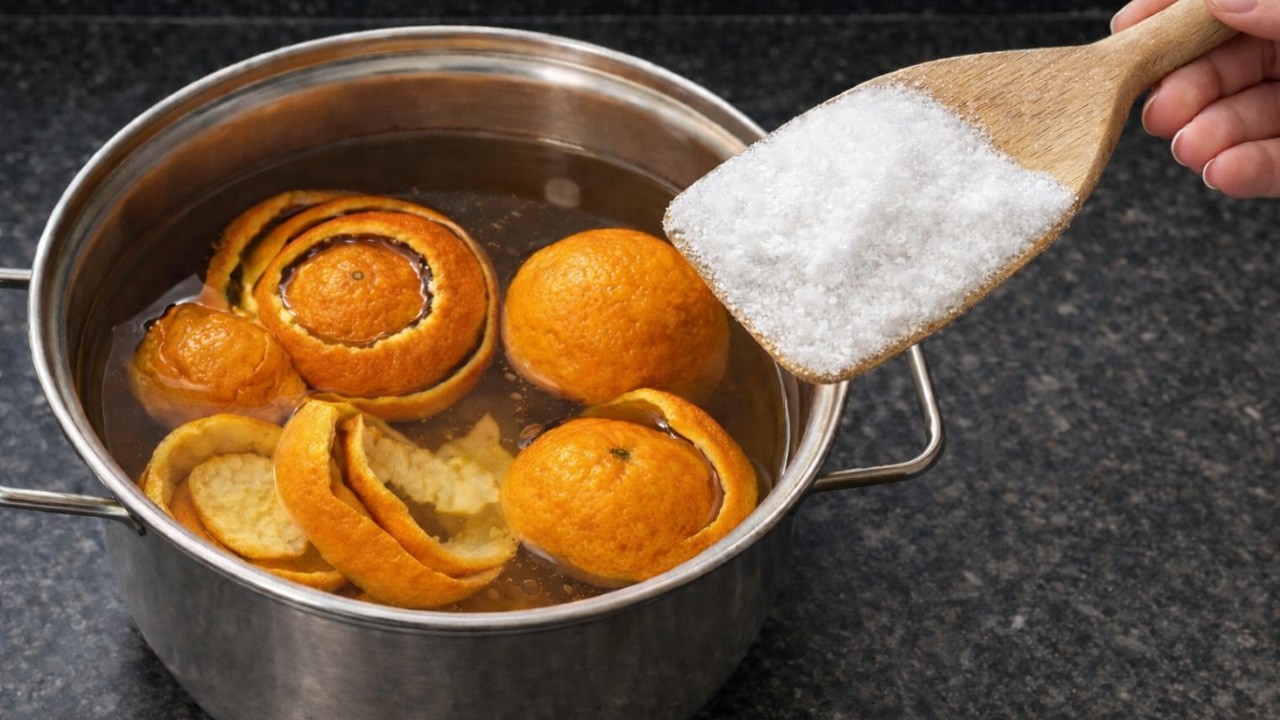 MORRIA E NÃO SABIA: basta cozinhar CASCA de LARANJA com SAL e não precisa mais gastar uma fortuna