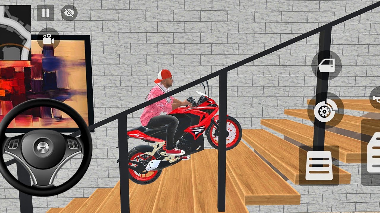 🤩❤️ Franklin parked his 🔟 bikes on the terrace of his house 💥🥰 gamplay video 🎮 miku gamerz 😍