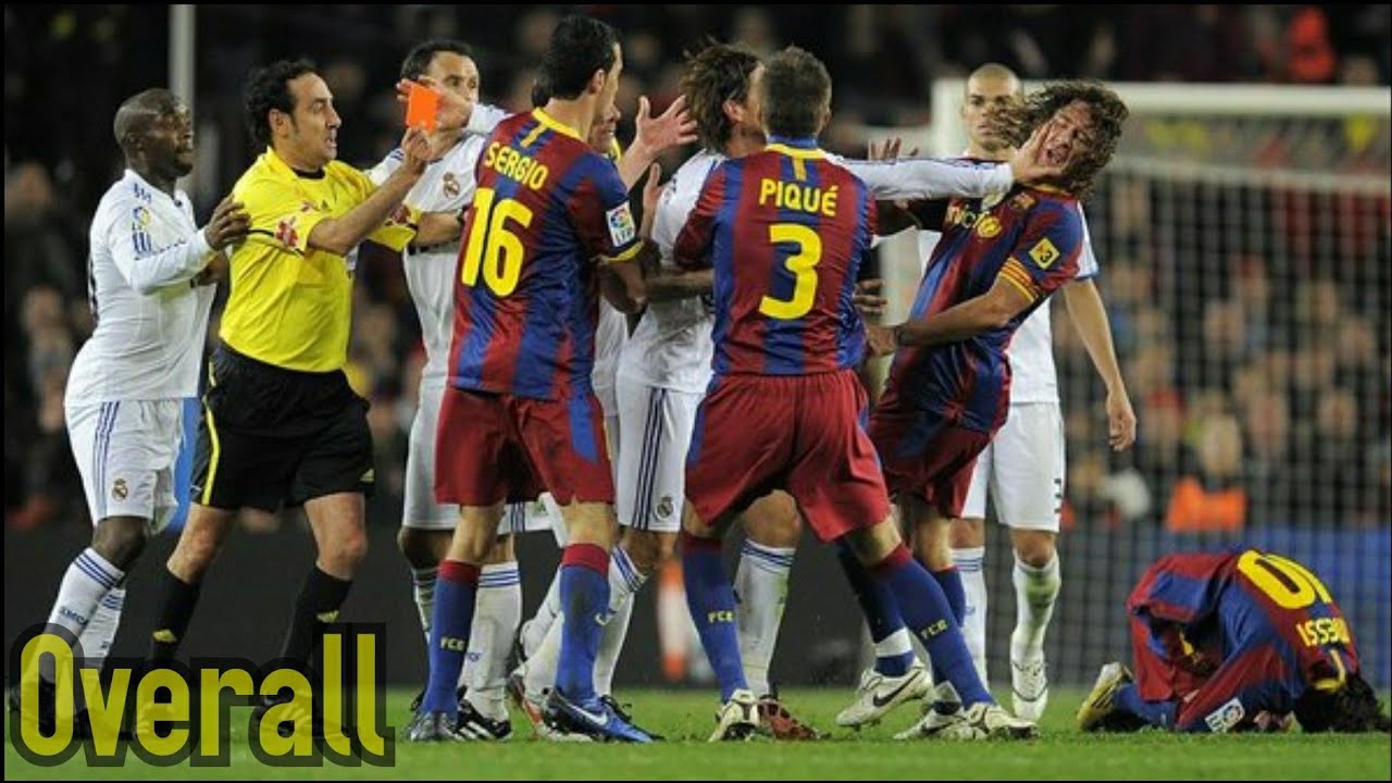 As piores brigas no El classico barcelona vs real madrid