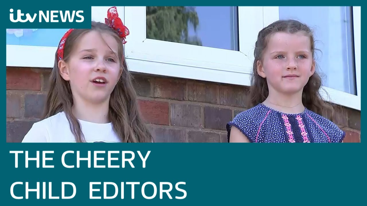Sisters, aged 6 and 9, edit weekly newspaper to cheer up neighbours | ITV News