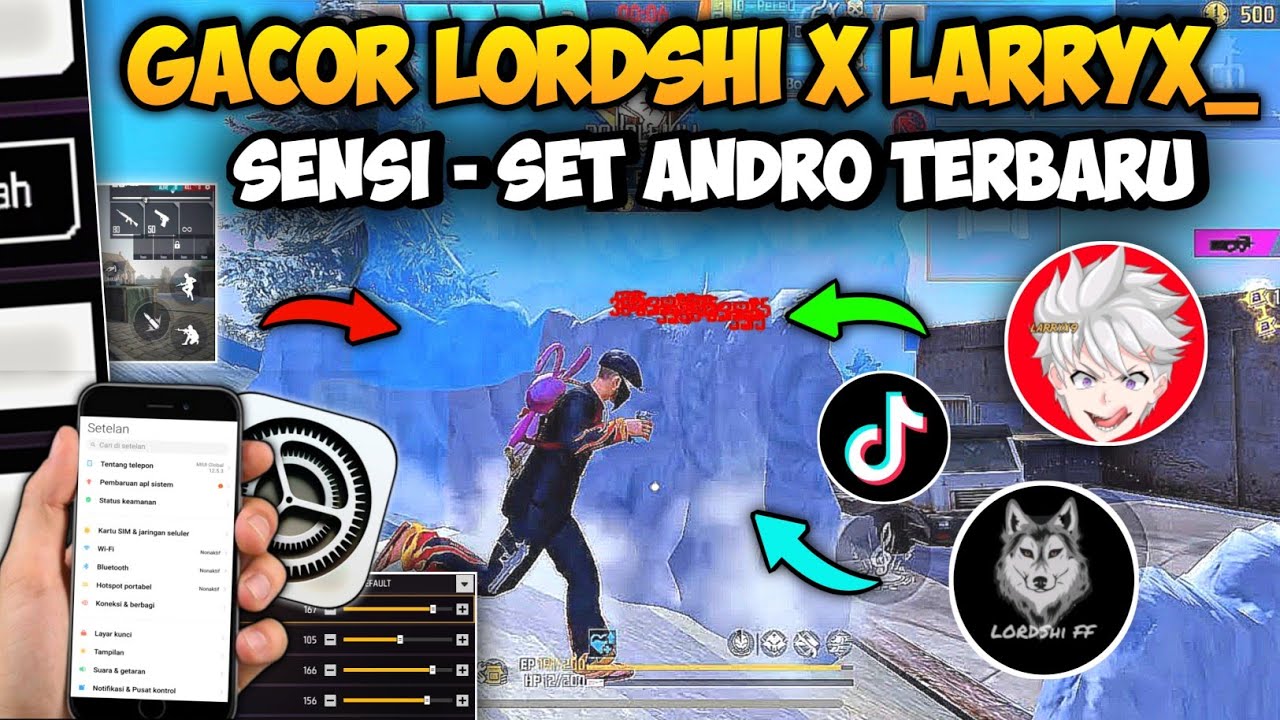 KOMBINASI SENSI 2025 ( LORDSHI X LARRYX TERBARU ) 100% AUTO HEADSHOT + SET ANDRO 😱🔥