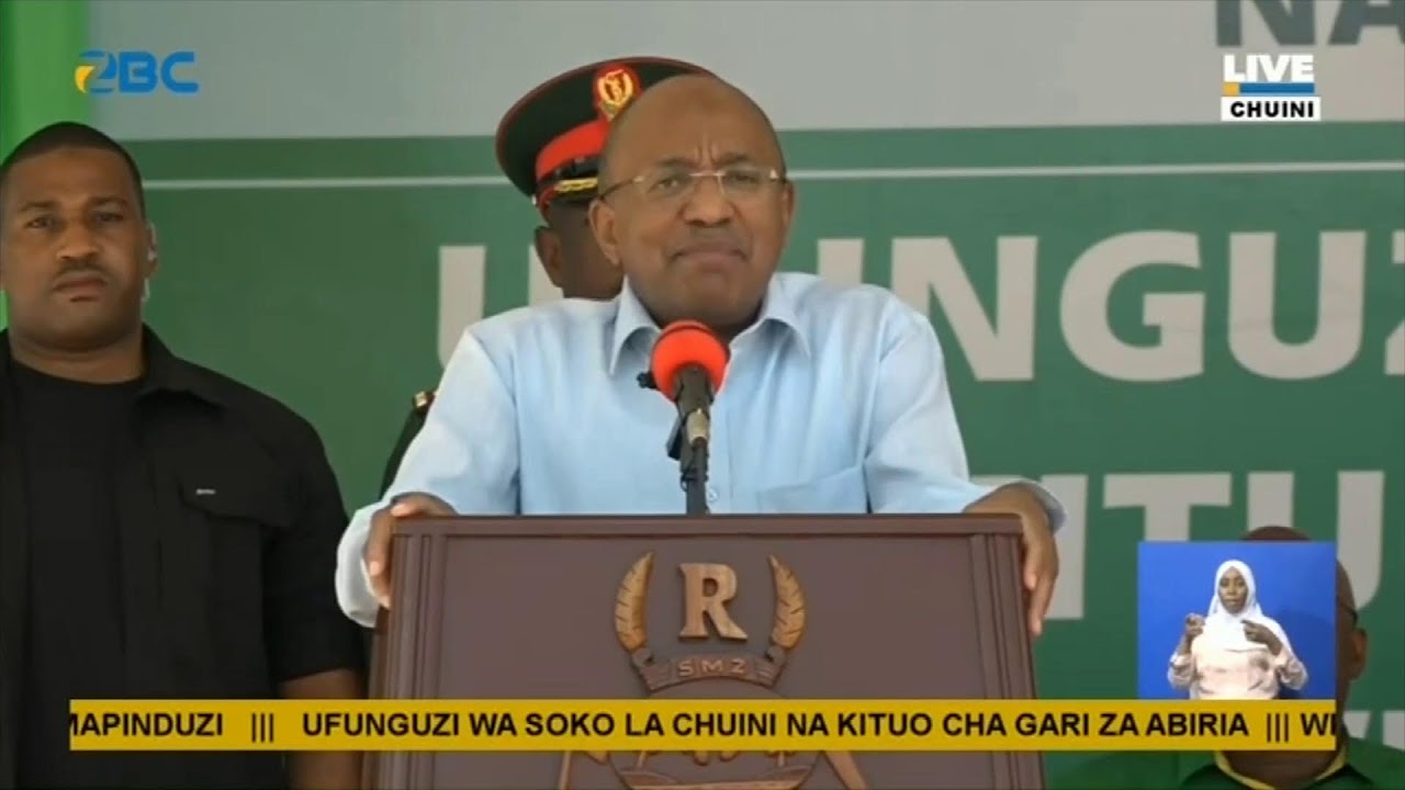 #LIVE:UZINDUZI WA SOKO LA CHUINI. ANGALIA HOTUBA NZITO YA DR MWINYI