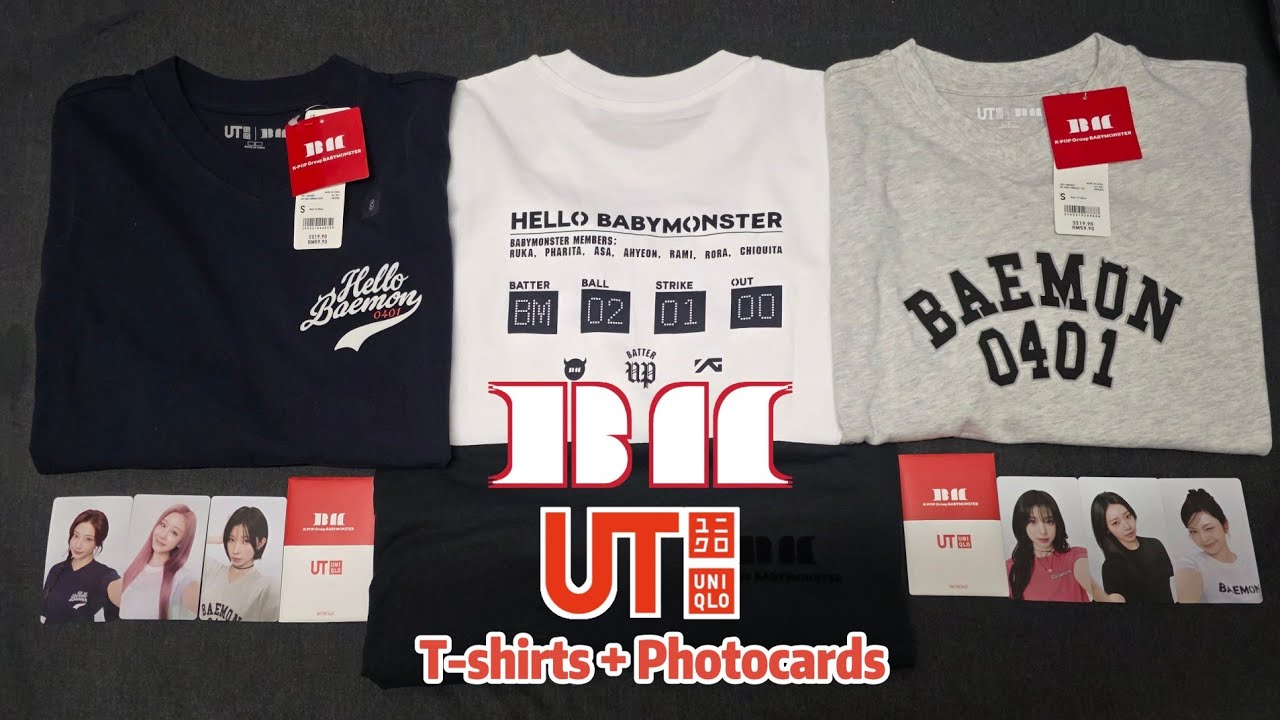 [Распаковка] Коллекция футболок BABYMONSTER x UNIQLO UT (с фотокарточками)