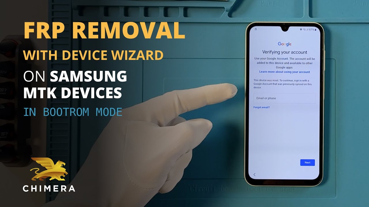 Удаление FRP на Samsung MTK в режиме мастера устройств с помощью ChimeraTool