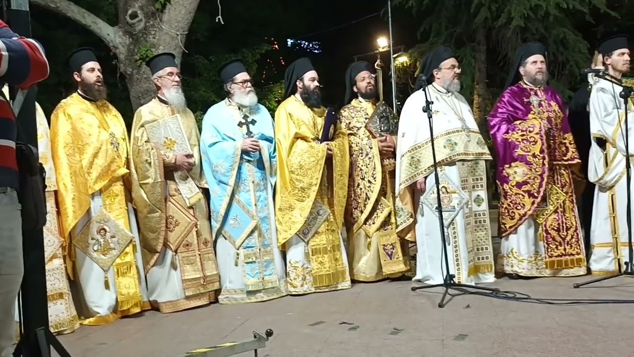 Επιταφιοι στην Κεντρική Πλατεία Λάρισας