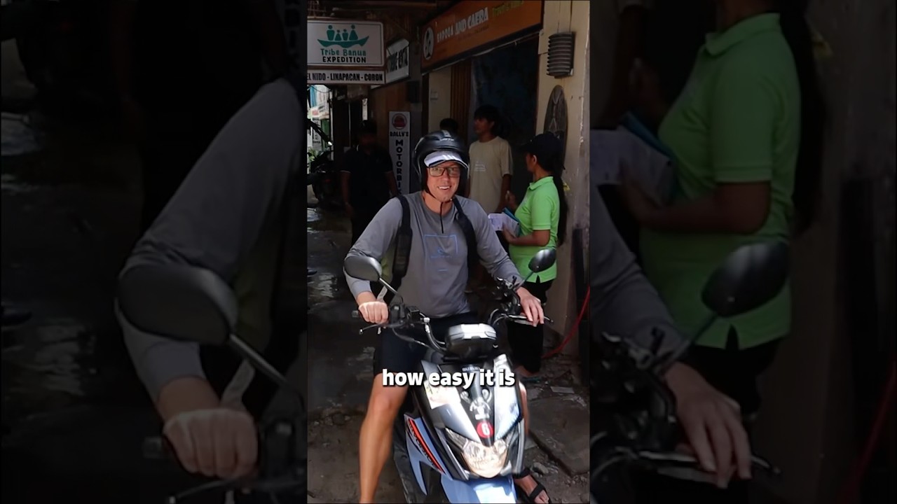We RENTED a motorbike in El Nido&hellip; and THIS happened! 😱🇵🇭 #shorts #philippines #palawan #travel