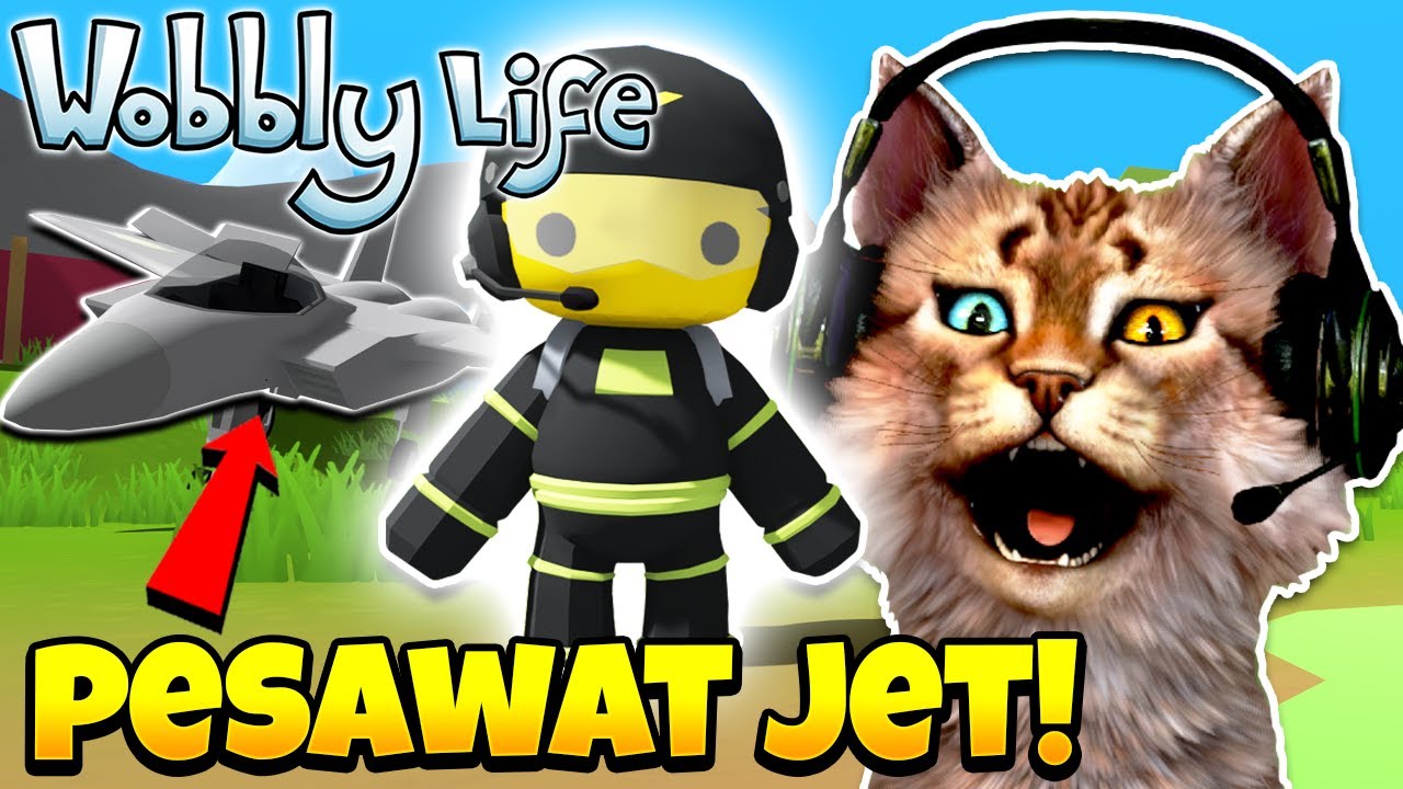 AKU MENJADI PILOT PESAWAT JET LETOY !! 😹 - Wobbly Life Indonesia