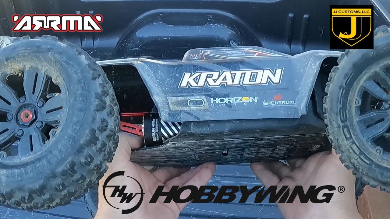 Hobbywing Max6 G2 and 1650kv Motor - Test In The Arrma Kraton 6S EXB