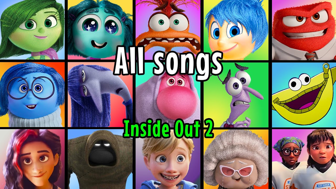 All Inside Out 2 Songs And Music Videos 💕  ALL CHARACTERS !
