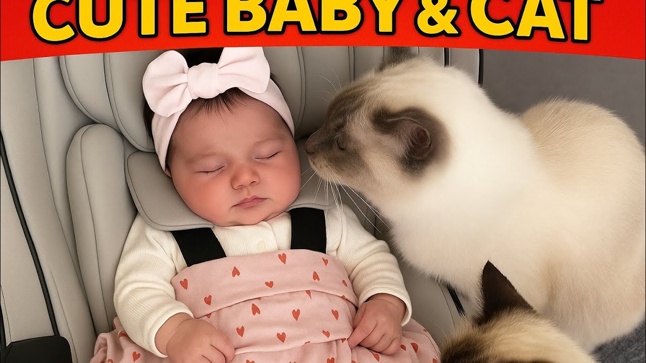 When your kids are raised by a cat😻Cute cats