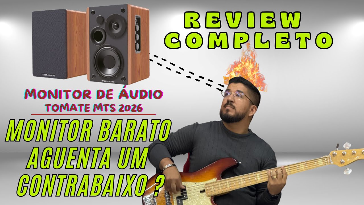 MONITORES TOMATE MTS 2026 (REVIEW) - Monitores de R$ 600 aguenta um Contrabaixo?