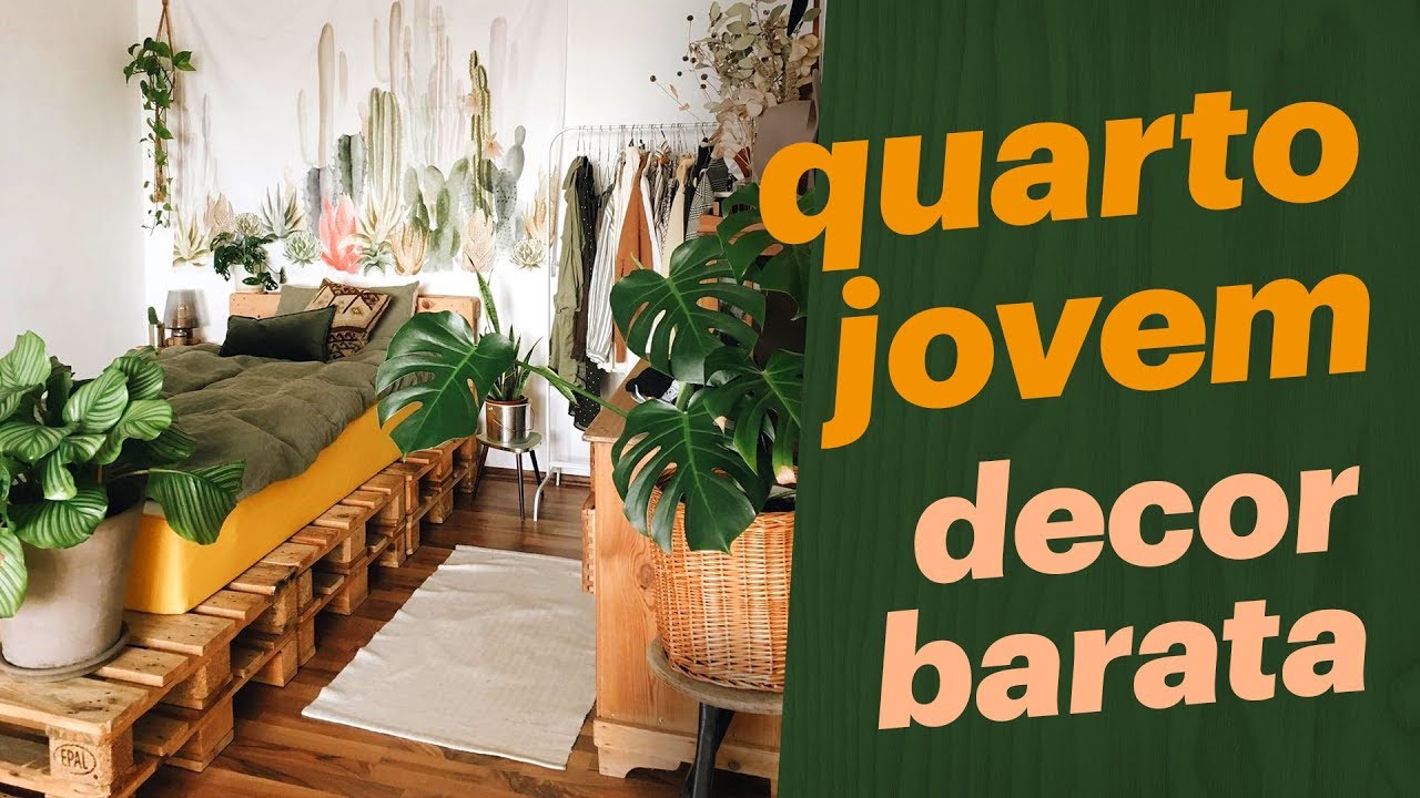 DECORAÇÃO BARATA para QUARTO JOVEM