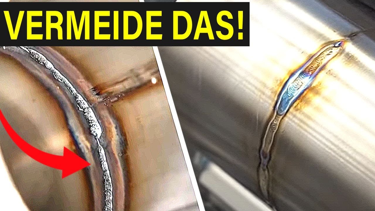 Mach diesen FEHLER nicht! 4 Tipps - Rohre richtig schwei&szlig;en.