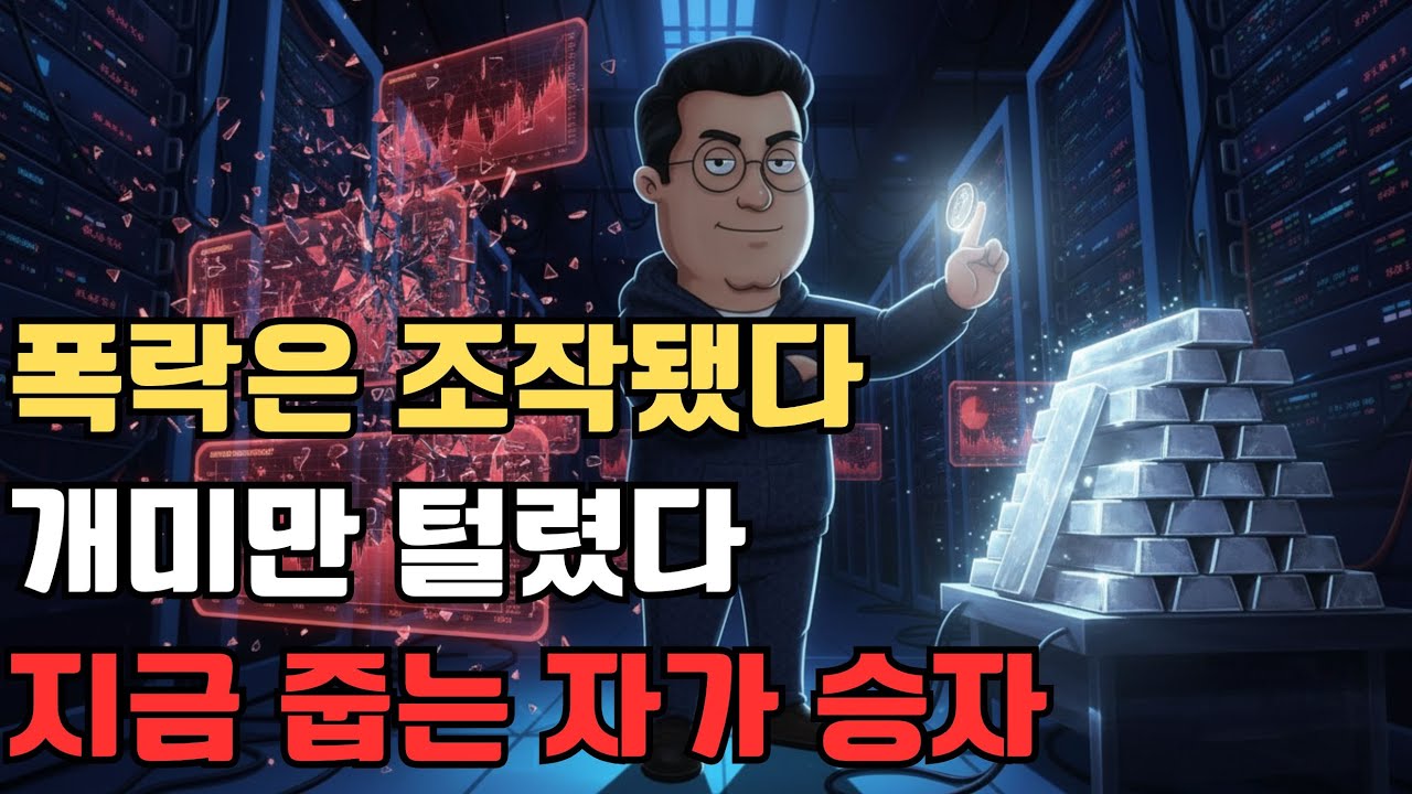 은값 -50% 대폭락? 속지 마세요. 세력은 지금 '이것' 100톤 줍고 있습니다.