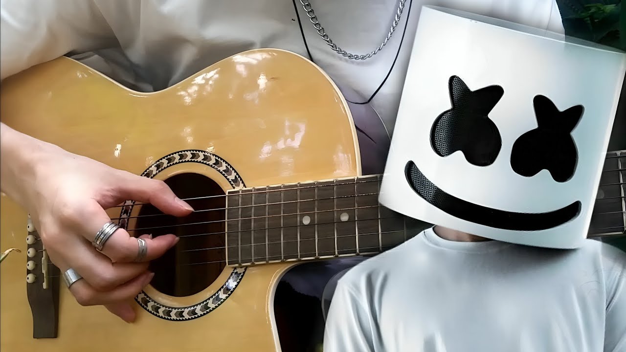 Marshmello En Guitarra Acustica 
