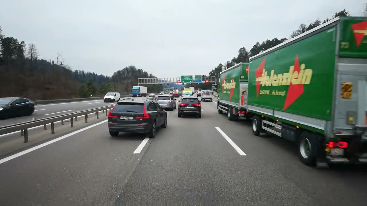 DAF CF POV 4K Illnau bis Sankt Gallen 1.Teil - Illnau nach Ausfahrt Sankt Gallen Neufeld A1