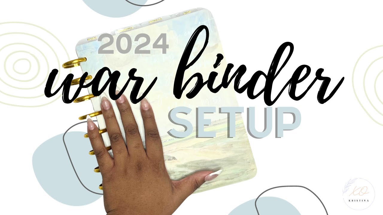 War Binder (Faith Planner) Setup | 2024 Planner Setup Series