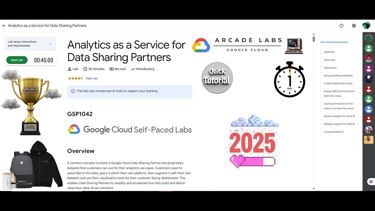 [NEW2025] Analytics as a Service for Data Sharing Partners || #GSP1042 || #qwiklabs || Lab Solution