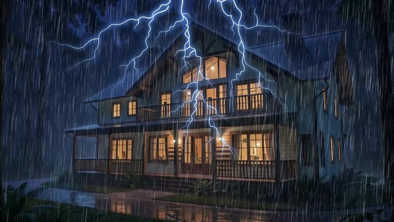 No Ads Rain Sounds for Insomnia – Relaxing Rain & Thunder Deep Sleep (8 Hours)