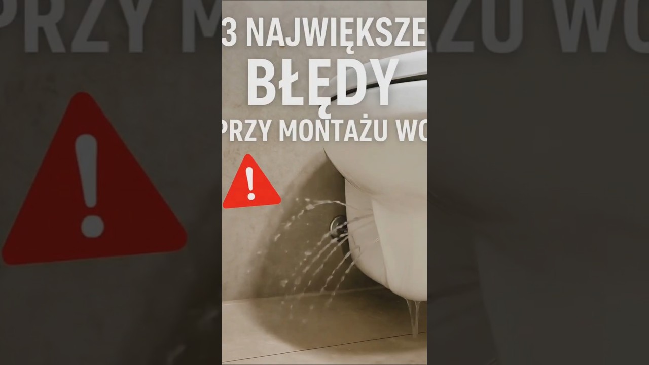 3 największe błędy przy montażu WC &ndash; nie zatop łazienki!