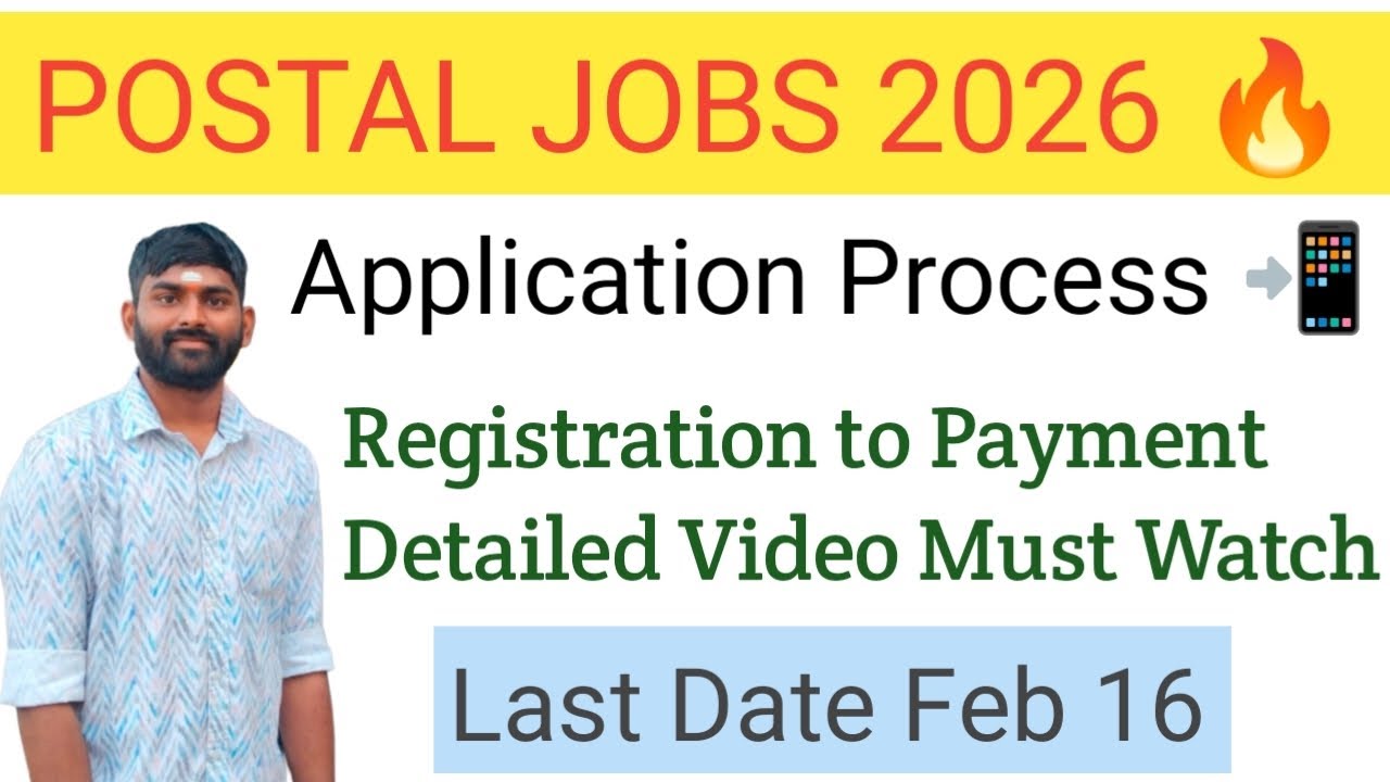 Postal Jobs Application Process 📲 in mobile Detailed Video🔥 Must Watch  