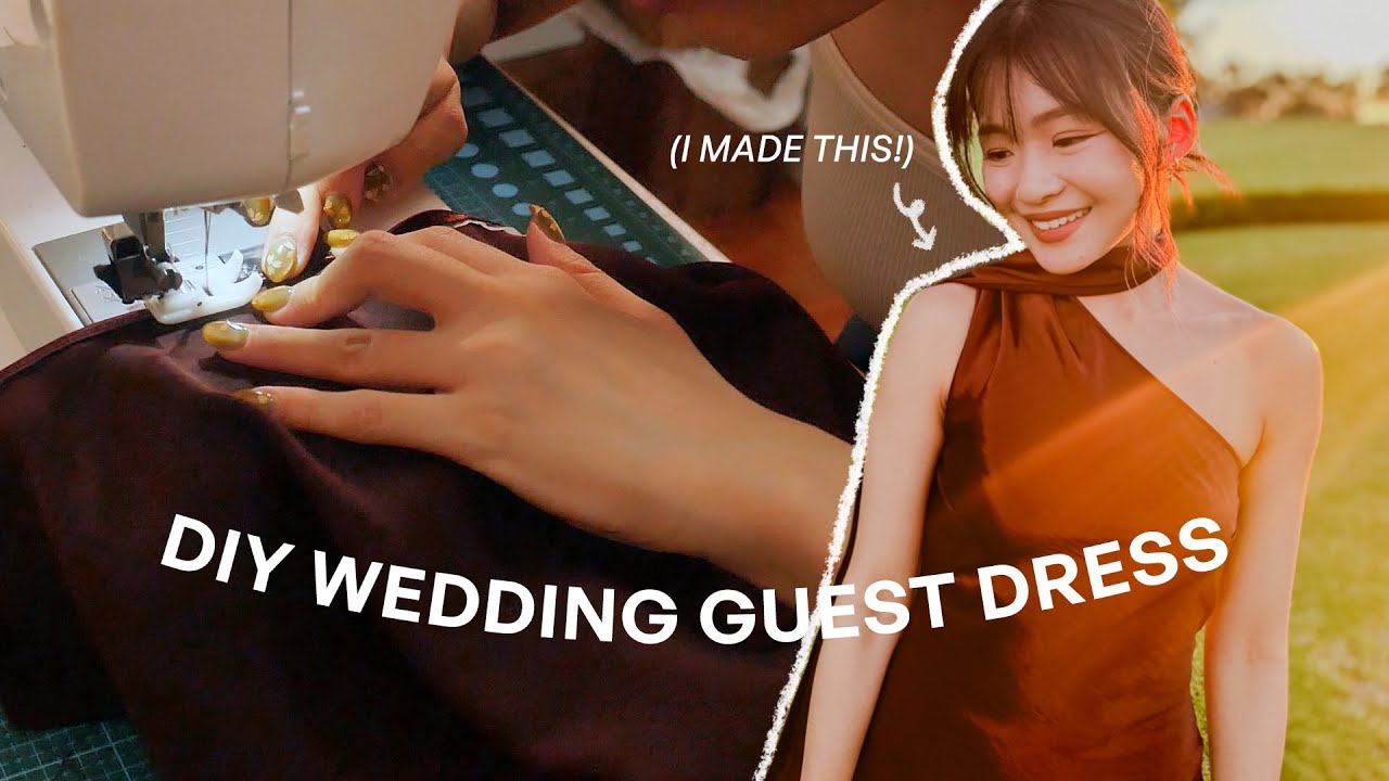Making a wedding guest dress | Sew with me