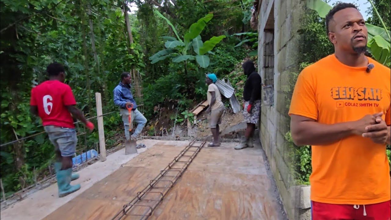 steel work  for the porch decking  started after all that digging to get a usable space underneath 