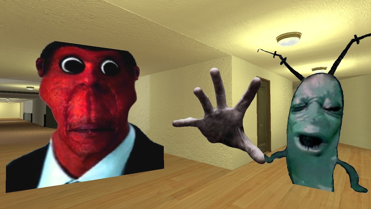 PLANKTON & REDOBUNGA AND HAND 1 ESCAPE THE LIMINAL HOTEL | #gmod #nextbots