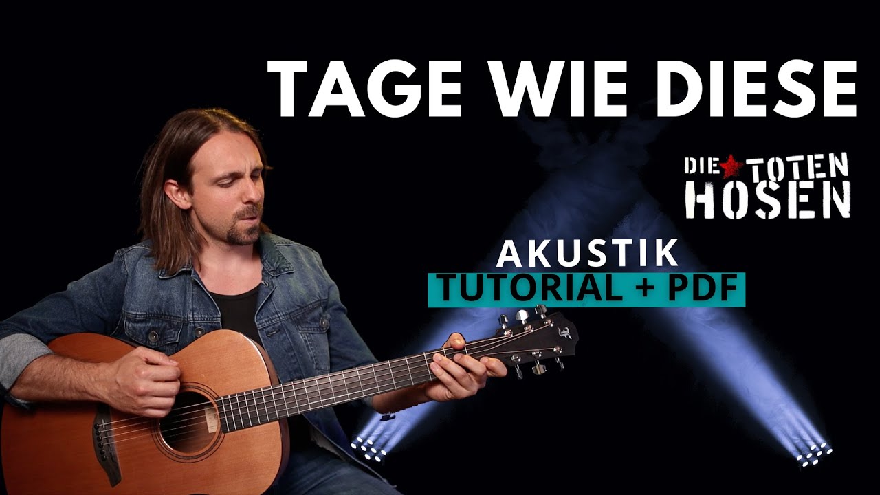 Tage Wie Diese - Die Toten Hosen | Akustik Gitarre Tutorial