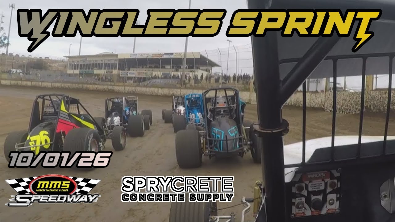 Трасса Wingless Sprints Murray Bridge Speedway, 01.10.2026, ночь катастрофы. Состоялась полная ве...