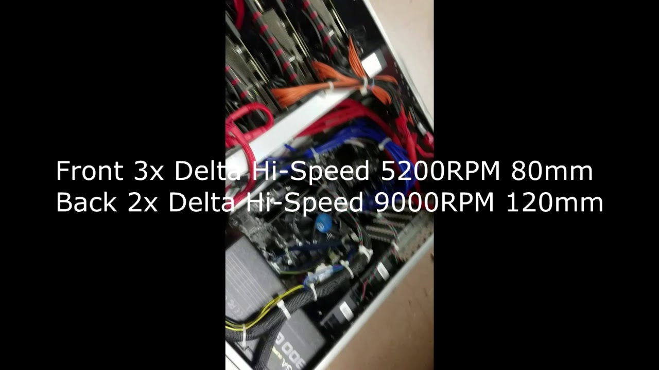 5 R9 390 8GB 155 MH Ethereum Mining Rig