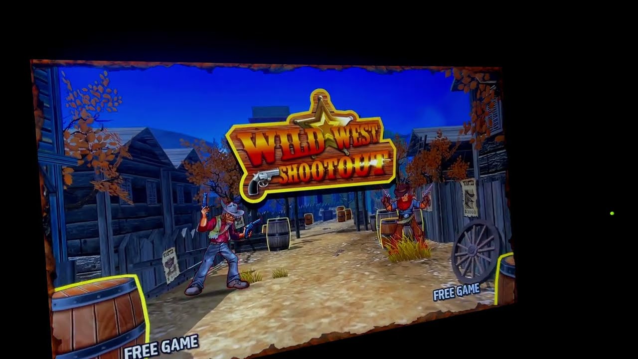 Wild West Shootout arcade play with the sinden lightgun