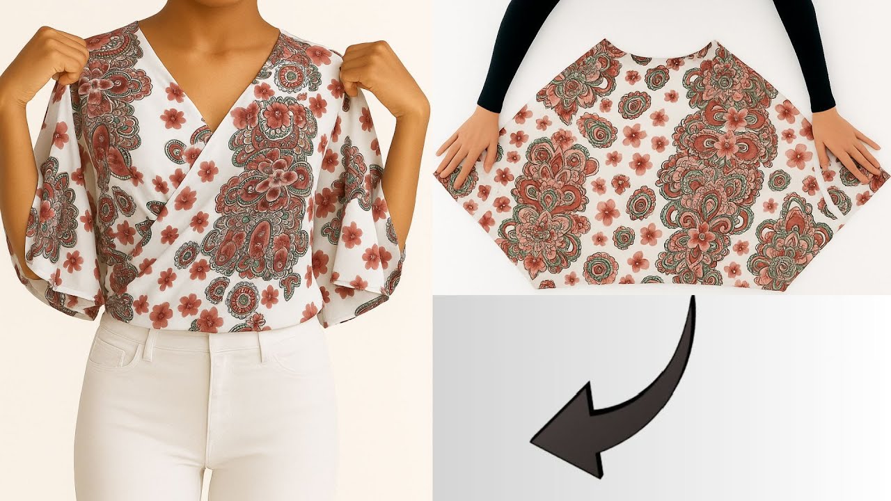 ✅ DIY Blouse Sewing ✂️🍁Elegant, Airy & Great for Daily Fashion
