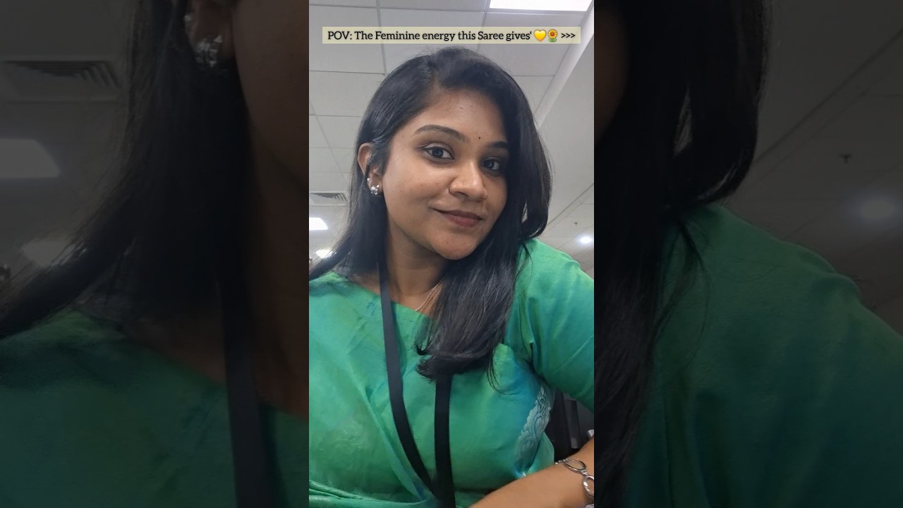 POV: The Feminine energy this Saree gives' 💛🌻 
