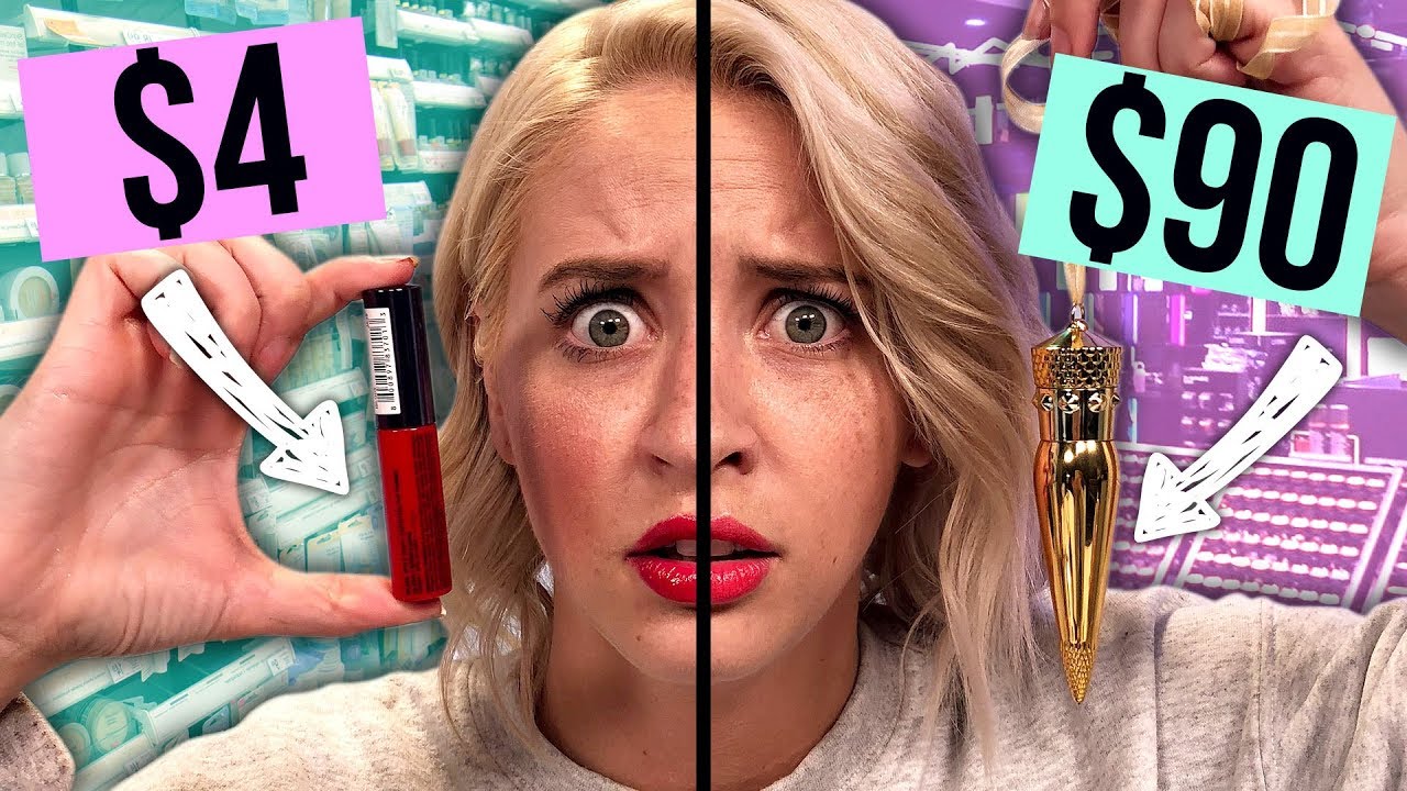 Full Face of CHEAP vs. EXPENSIVE Makeup