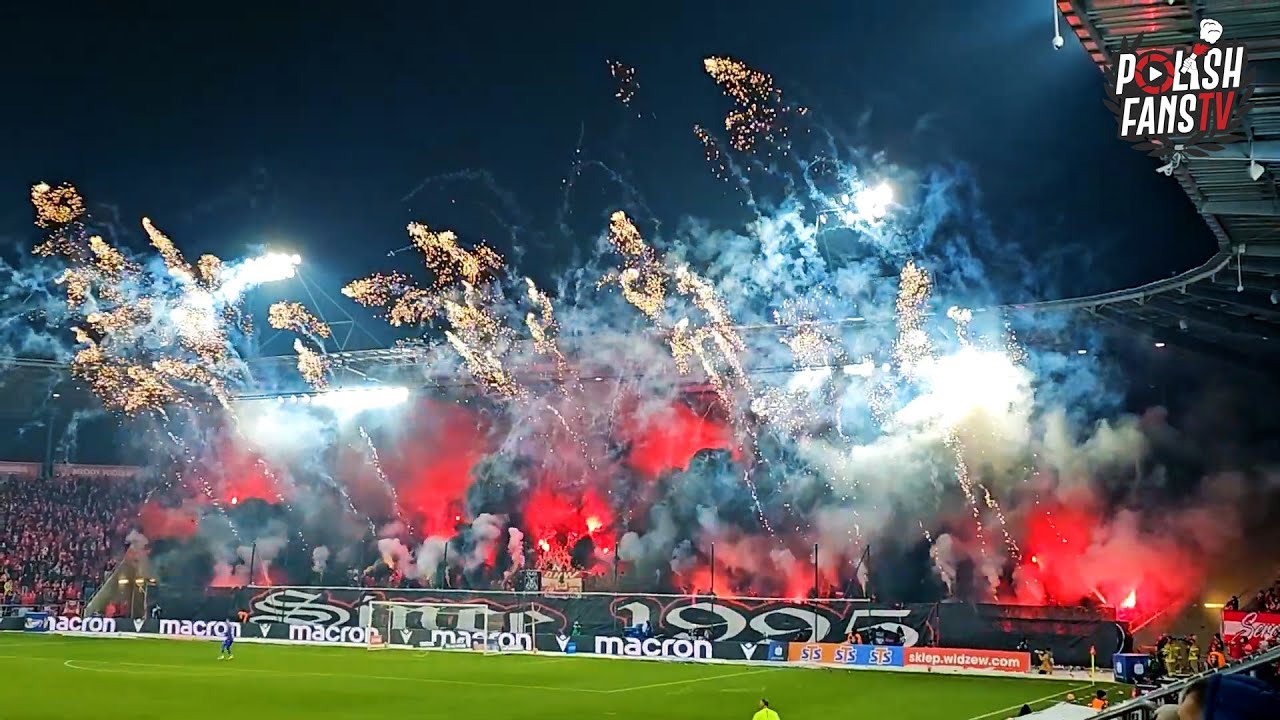 30 lat bandy Widzewa - oprawa na meczu z Koroną (23.11.2025)