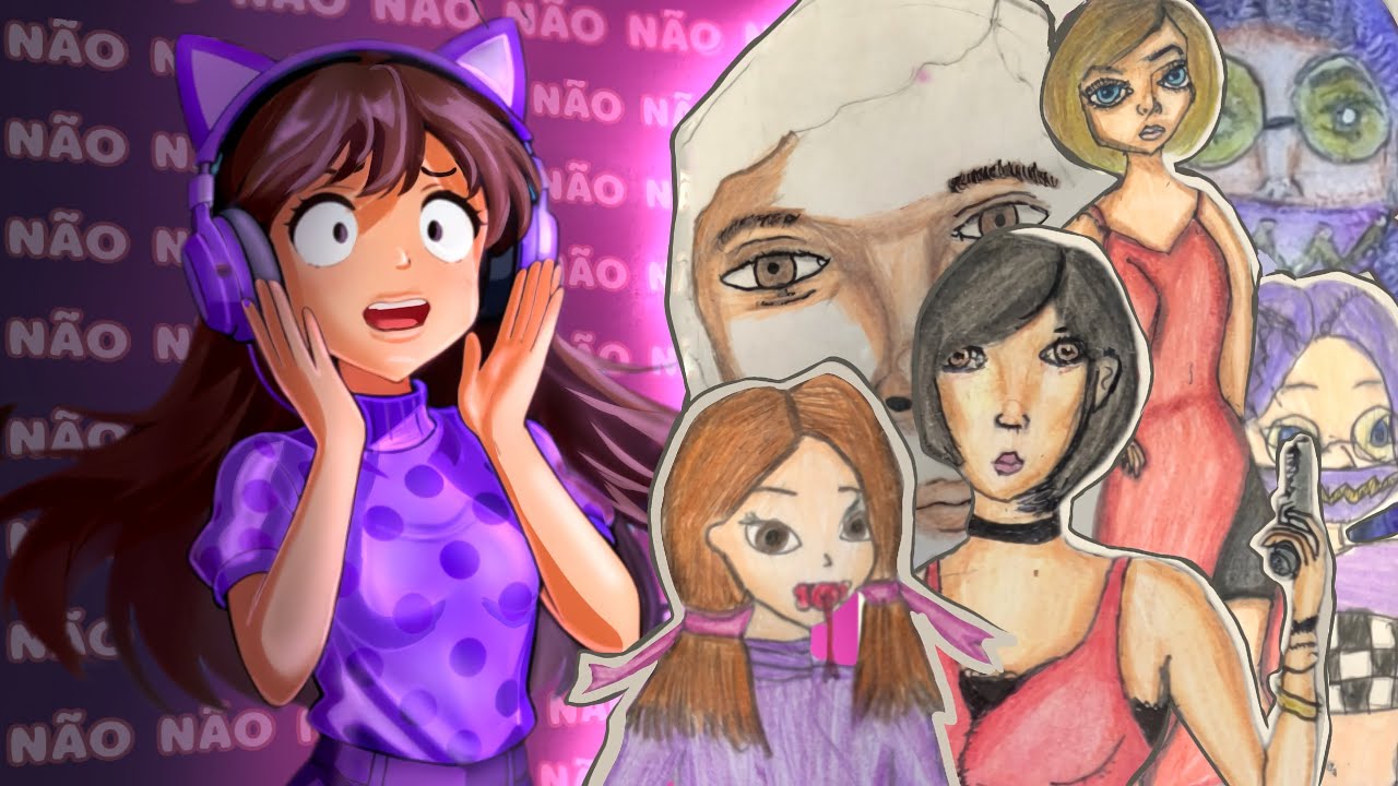SENTINDO vergonha alheia ao ver meus DESENHOS ANTIGOS 🙈💜| Tour Sketchbook parte 2|