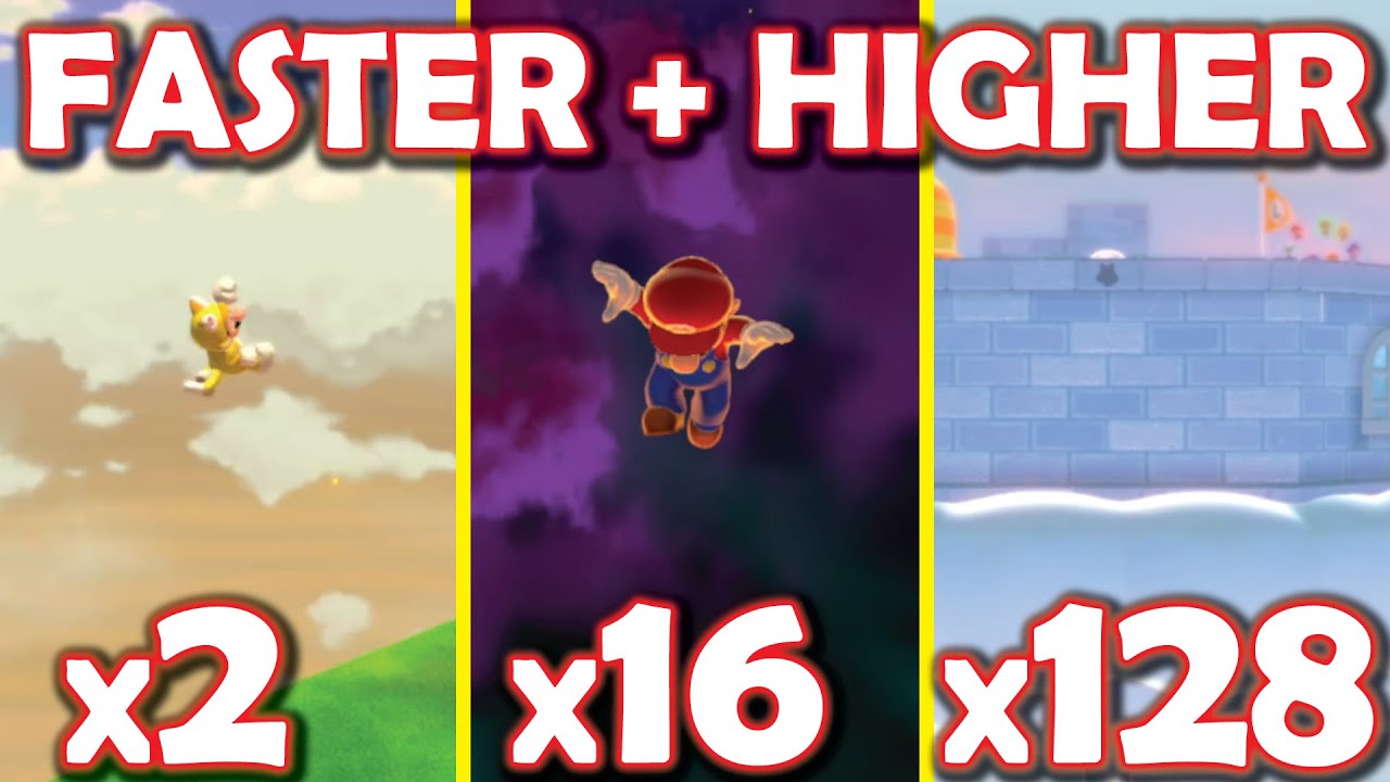Super Mario - If every level made Mario faster AND jump higher?