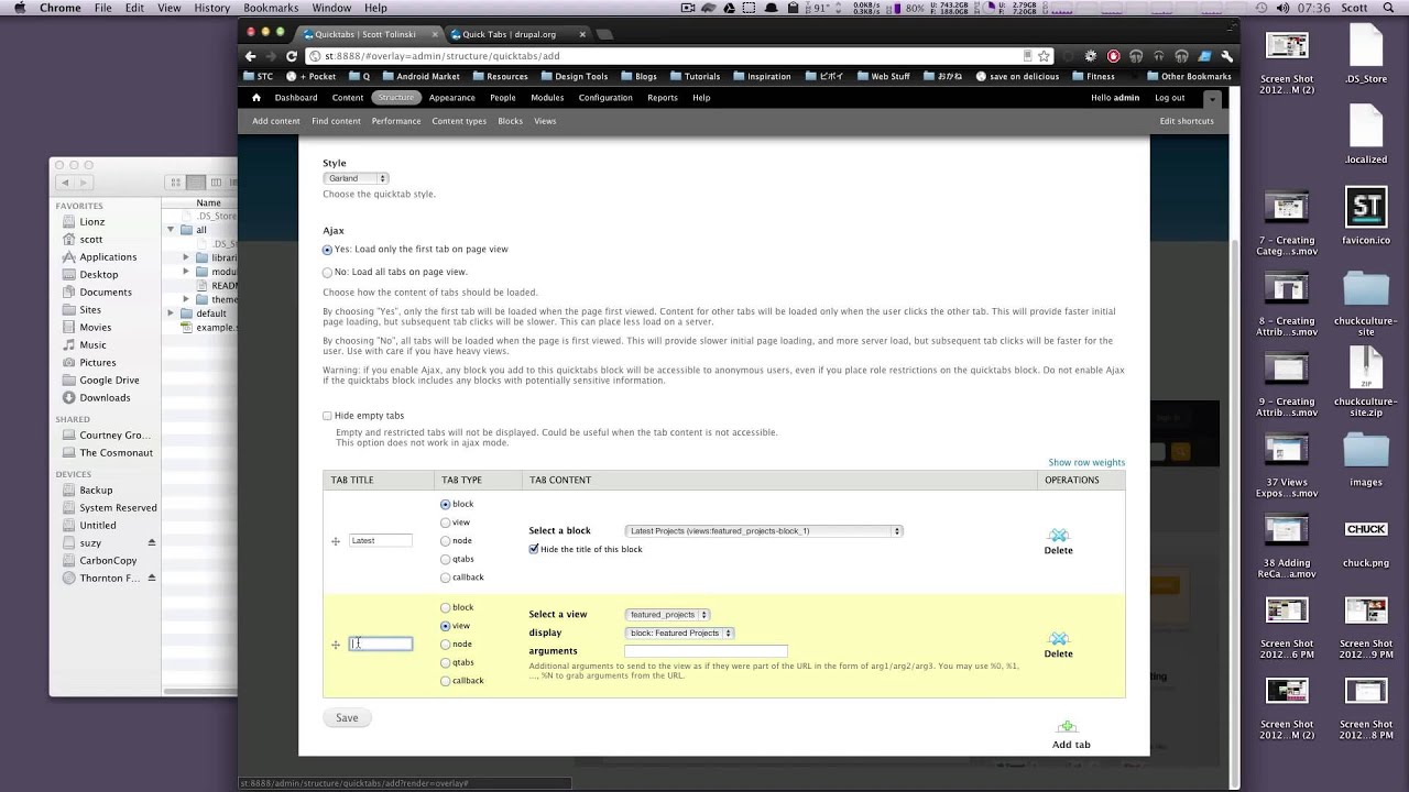Drupal Tutorials #39 Quicktabs