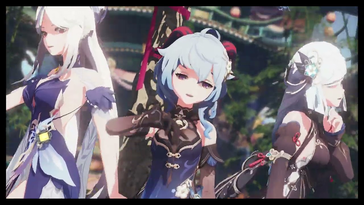 【MMD Genshin Impact】Tougen Renka / 桃源恋歌 (3P ver.)