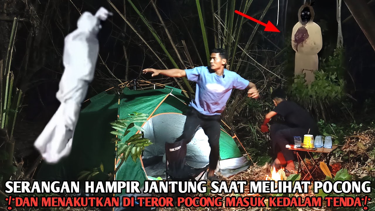 Camping horoR Ngeri brutaL Pocong Mendekat kami nekat Menantang Penuggu Hutan angker ini Terjadi