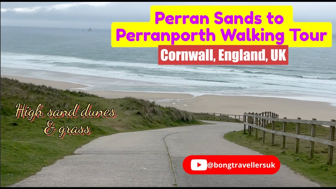 Walking Tour towards Perranporth - Cornwall, England, UK