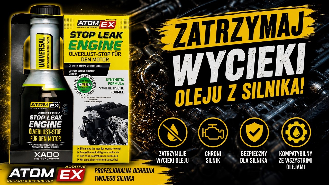 XADO AtomEX Stop Leak Engine &ndash; spos&oacute;b na wycieki z silnika