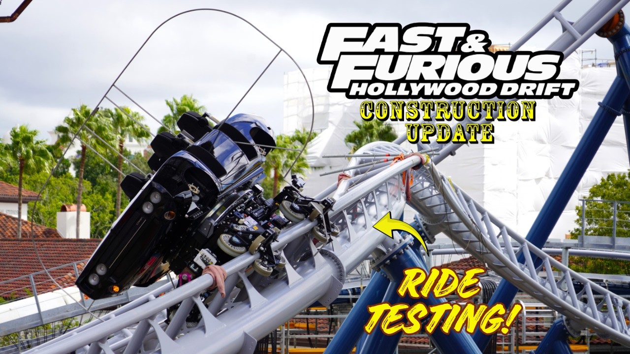 Universal Orlando Resort Fast & Furious: Hollywood Drift Roller Coaster Construction Update 9.24.26