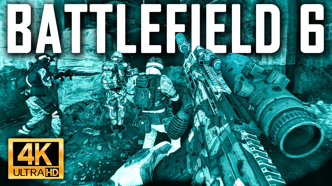 Battlefield 6 NEW Map - Night Vision Goggles Gameplay [27:1] | 4K OVERKILL GRAPHICS