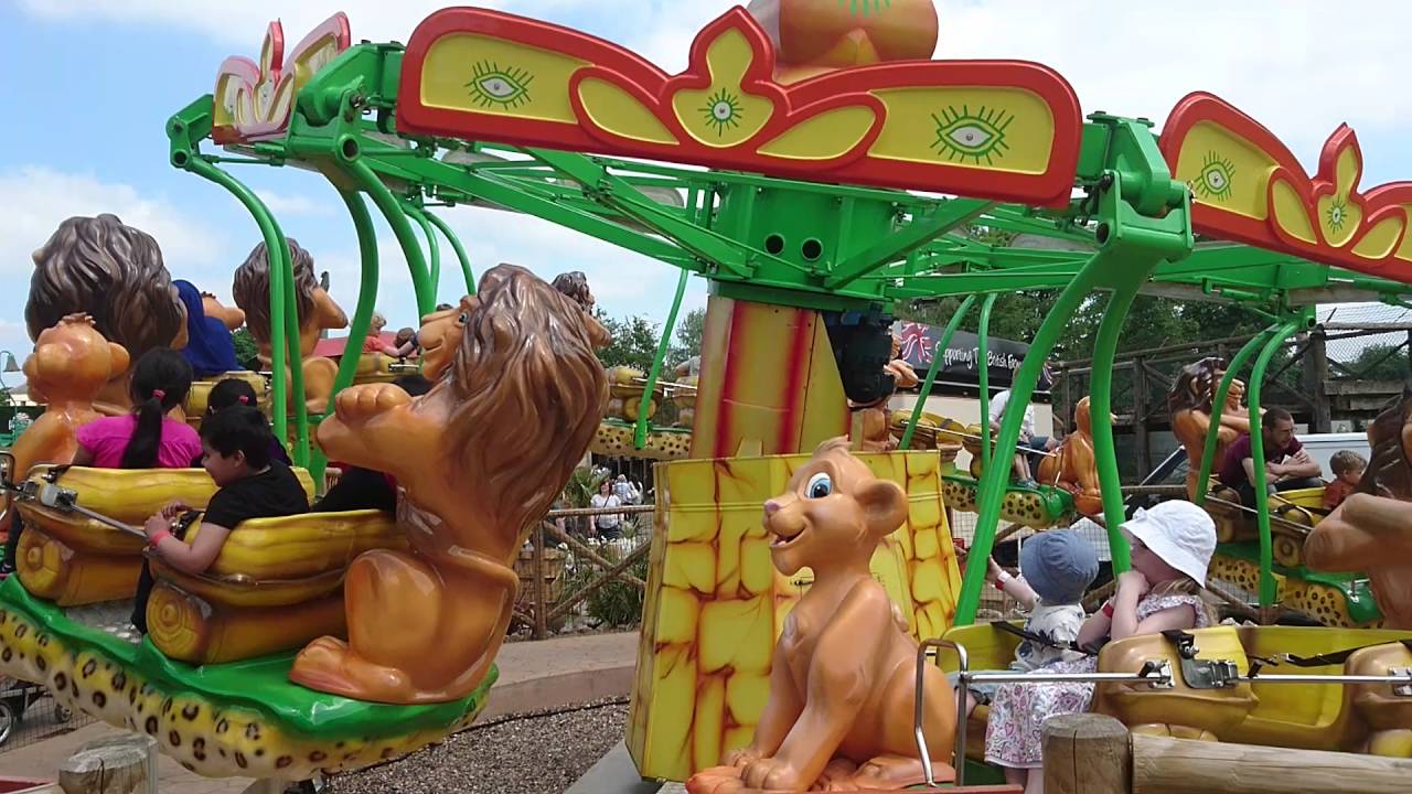 Flying Lion Kings Ride At West Midlands Safari Park, Bewdley, May 2016