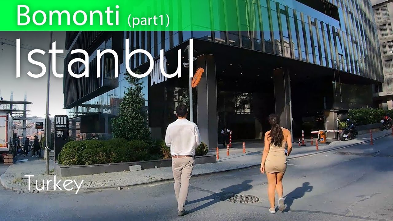 Istanbul walking tour - Bomonti - street walk (part1)