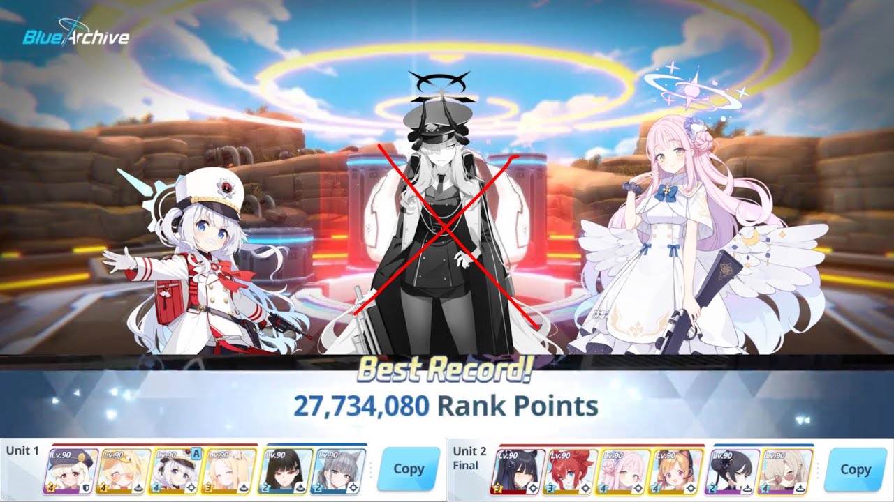 【Blue Archive】 Chesed Insane 27,734,080pt with NO MAKOTO