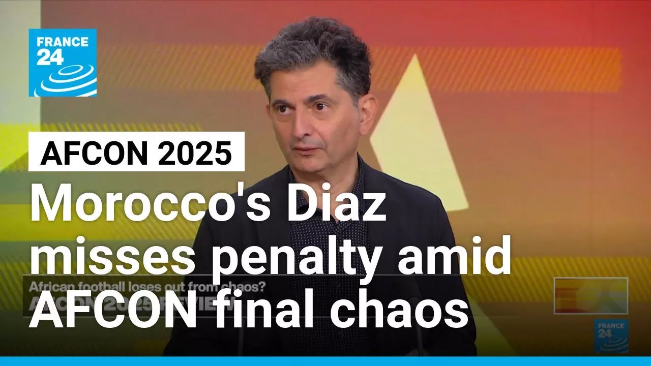 Morocco's Diaz misses panenka amid AFCON final chaos &bull; FRANCE 24 English