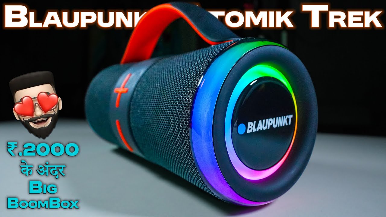 Blaupunkt Atomik Trek Boombox Review: 25W Portable Party Speaker with Deep Bass & Lights